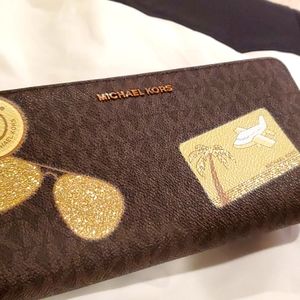 Michael Kors continental travel wallet